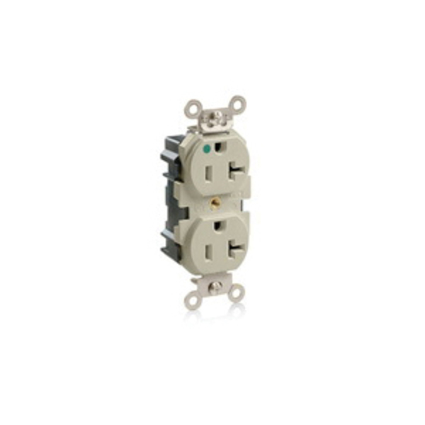 Leviton 20A Duplex Modular Receptacle 125Vac 5-20R Iv M8300-I